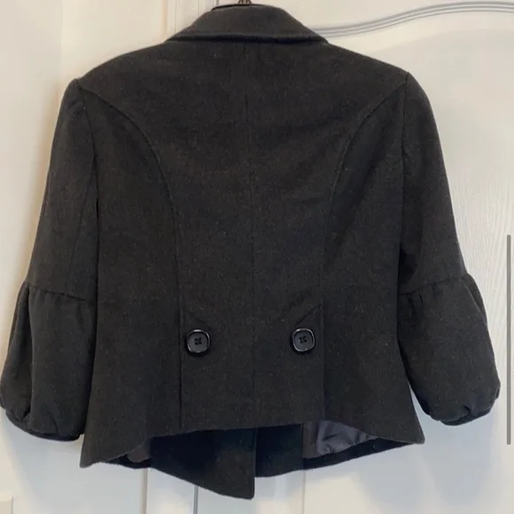 BEBE Pea Coat - Dark Gray - Size Large - Picture 6 of 6